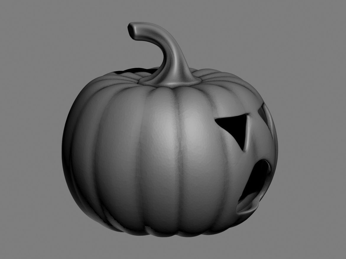 halloween pumpkin 16 3D print model_6