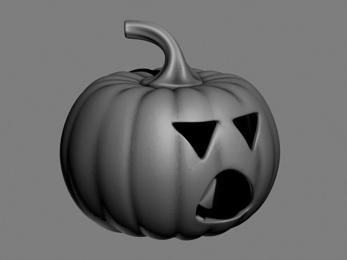 halloween pumpkin 16 3D print model_3