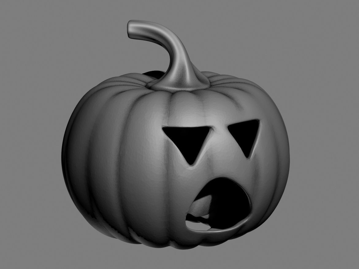 halloween pumpkin 16 3D print model_2