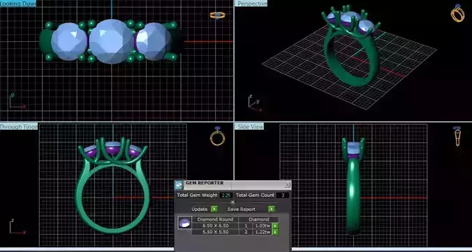 Diamond Ring 3d model 