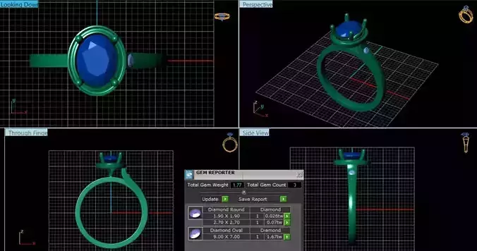 Diamond Ring 3d model 