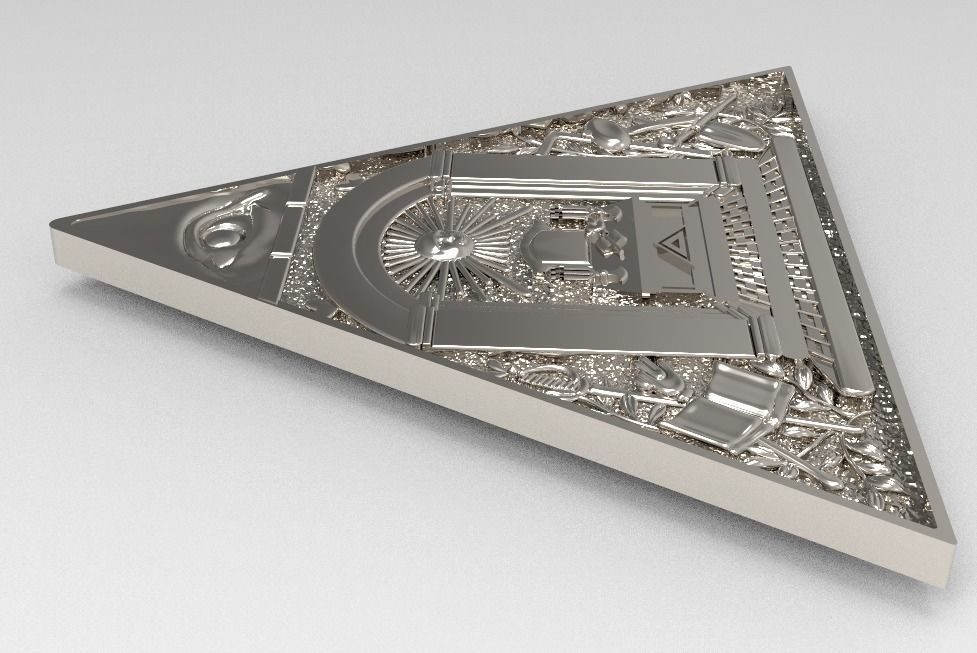 masonic pendant without hole 3d 3D print model_8