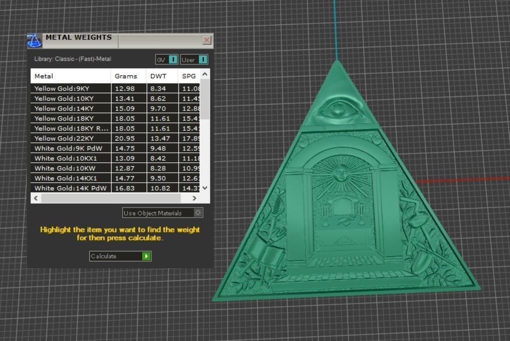 masonic pendant without hole 3d 3D print model_5