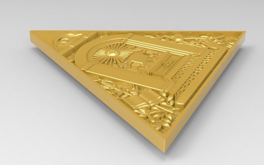 masonic pendant without hole 3d 3D print model_7
