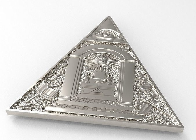 masonic pendant without hole 3d 3D print model