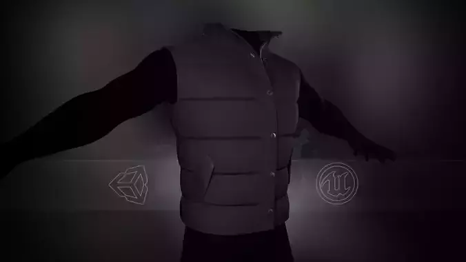 Black Puffer Vest