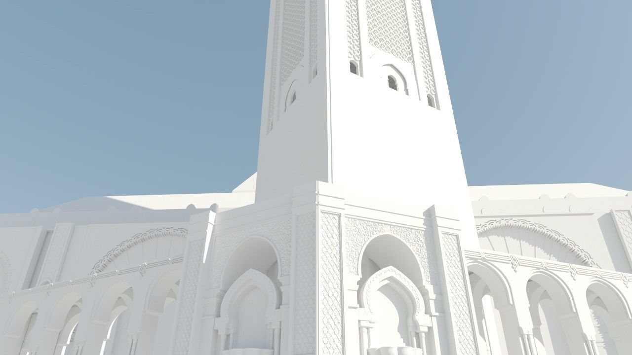 Hassan II Mosque 3D 3D model_3