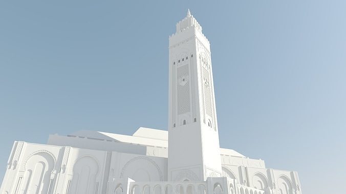 Hassan II Mosque 3D 3D model