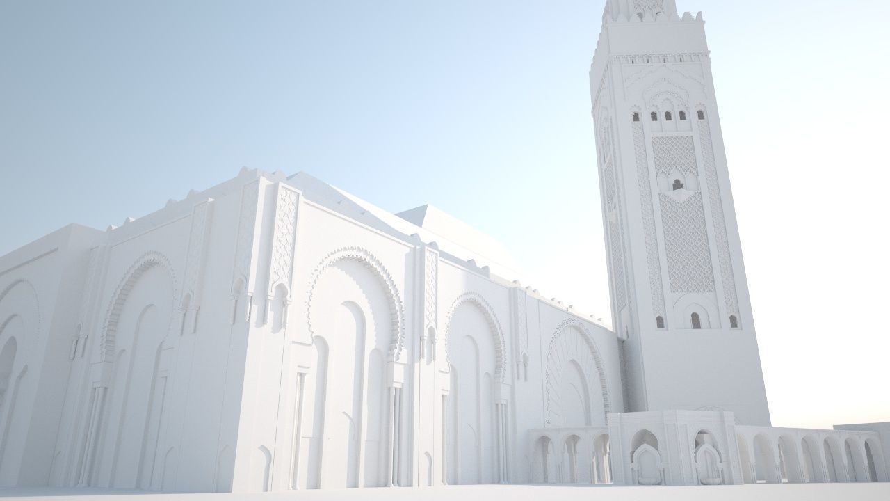 Hassan II Mosque 3D 3D model_4