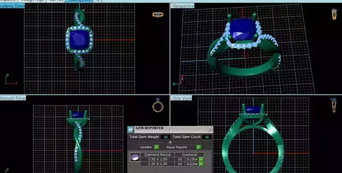 Diamond Ring 3d model 