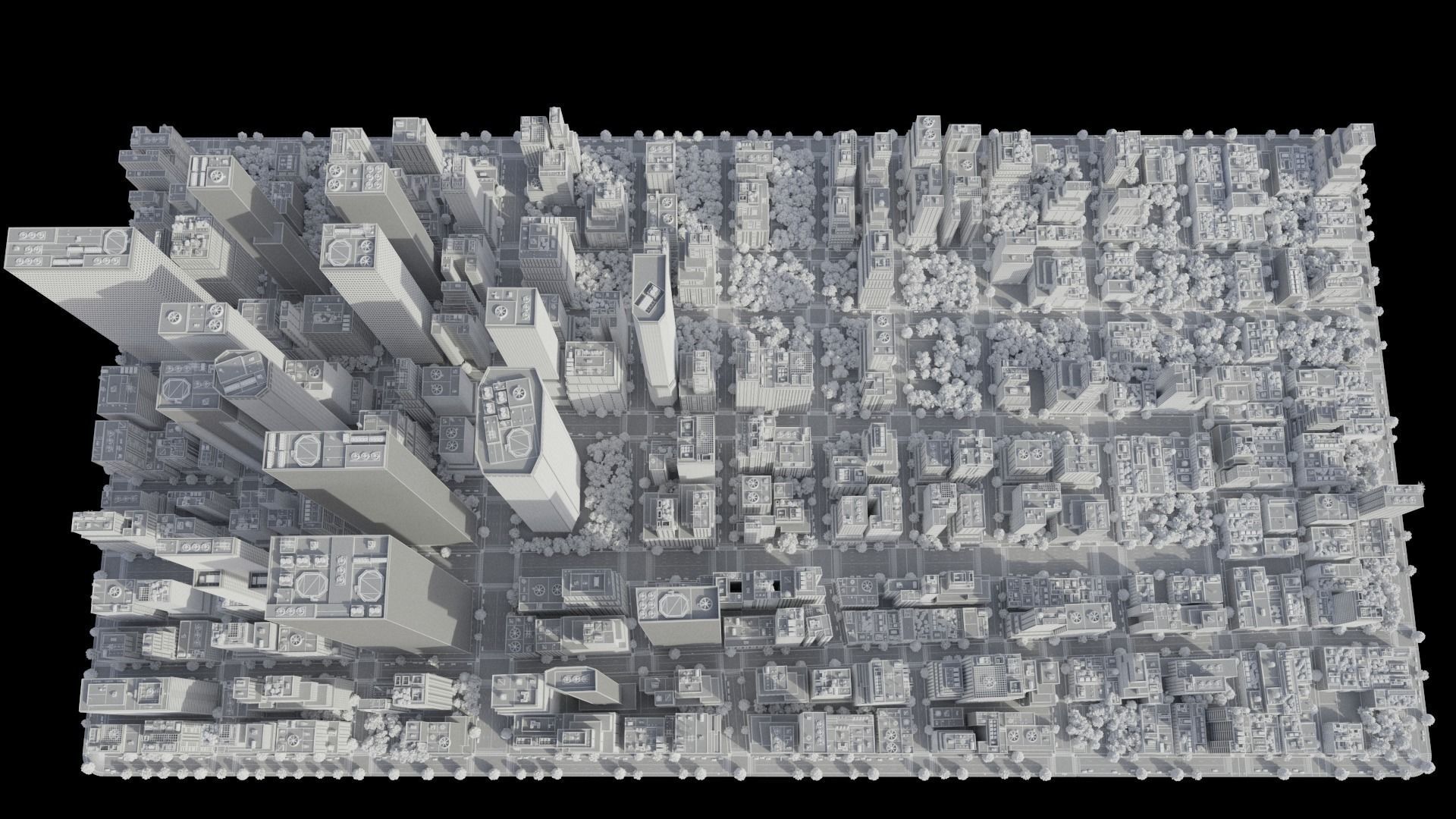 Realistic City R2 MAYA Low-poly 3D model_50