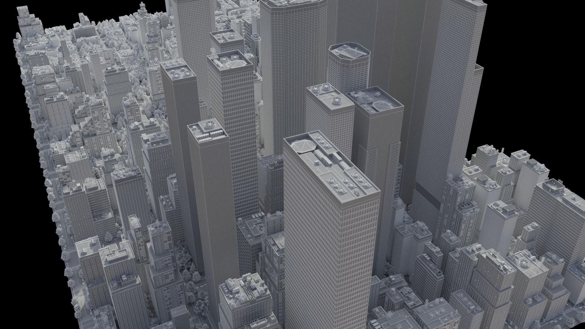 Realistic City R2 MAYA Low-poly 3D model_41