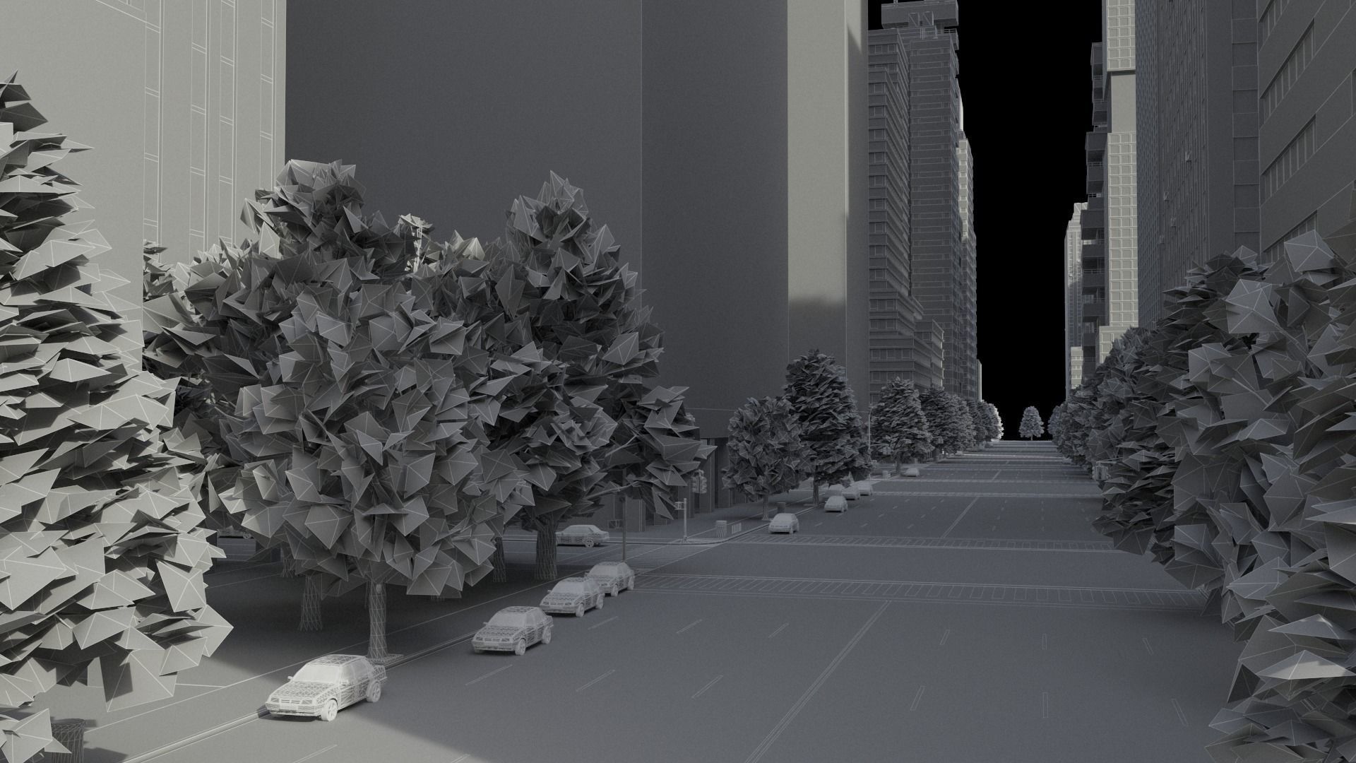 Realistic City R2 MAYA Low-poly 3D model_53