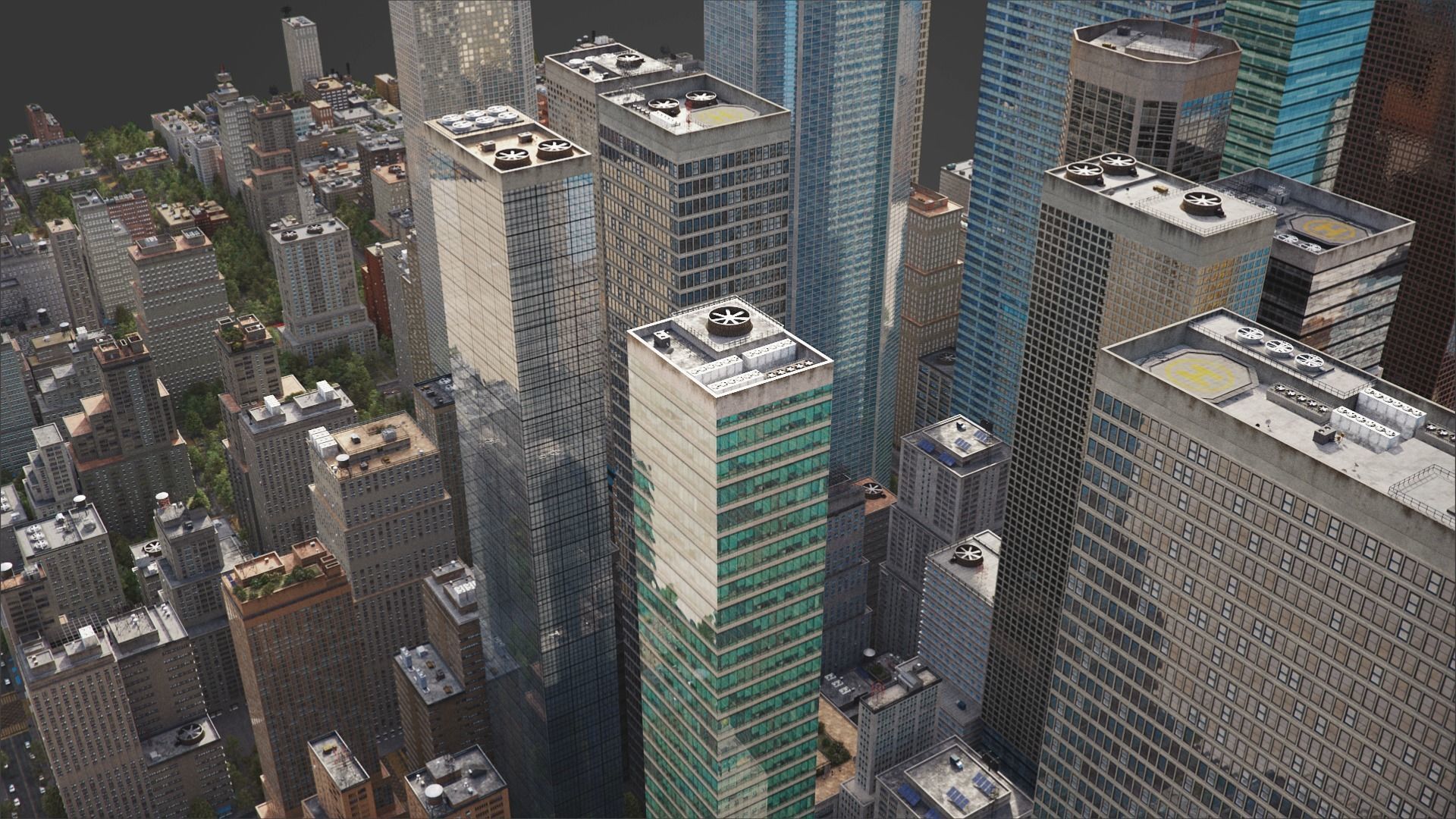 Realistic City R2 MAYA Low-poly 3D model_20