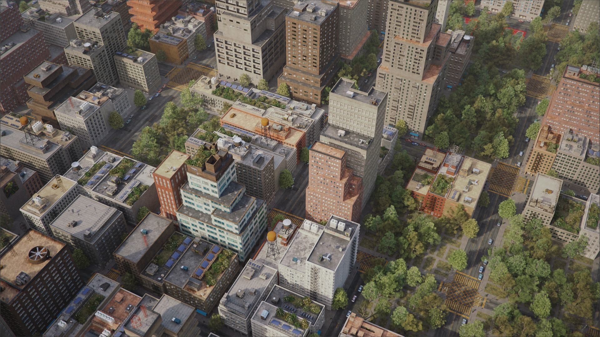 Realistic City R2 MAYA Low-poly 3D model_25