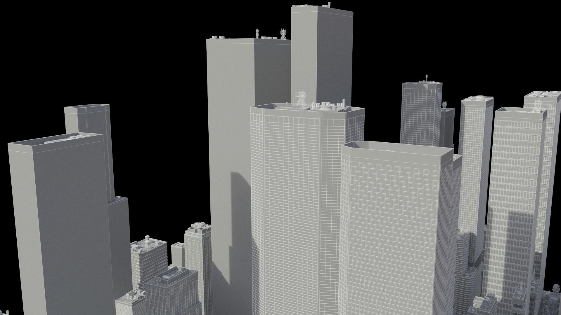 Realistic City R2 MAYA Low-poly 3D model_37