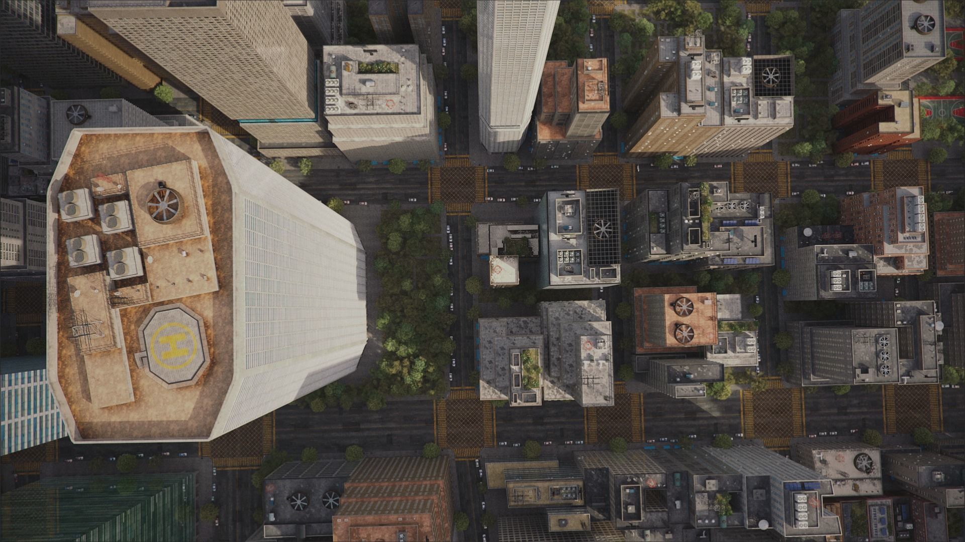 Realistic City R2 MAYA Low-poly 3D model_4