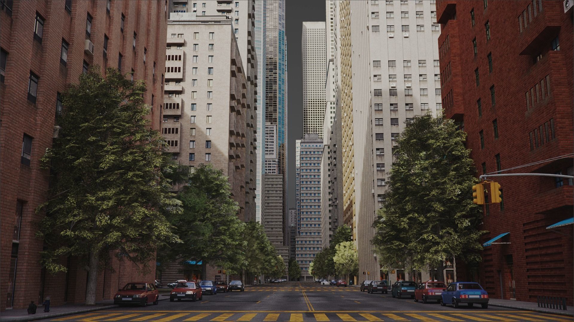 Realistic City R2 MAYA Low-poly 3D model_30