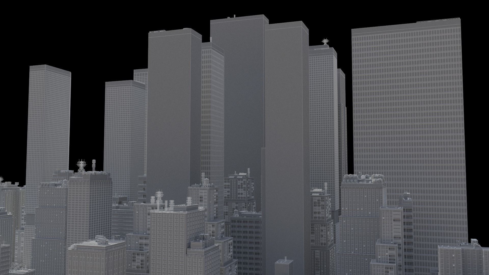Realistic City R2 MAYA Low-poly 3D model_52