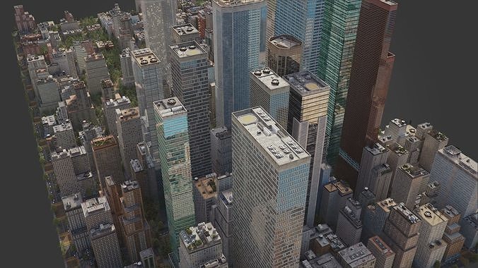 Realistic City R2 MAYA Low-poly 3D model 5