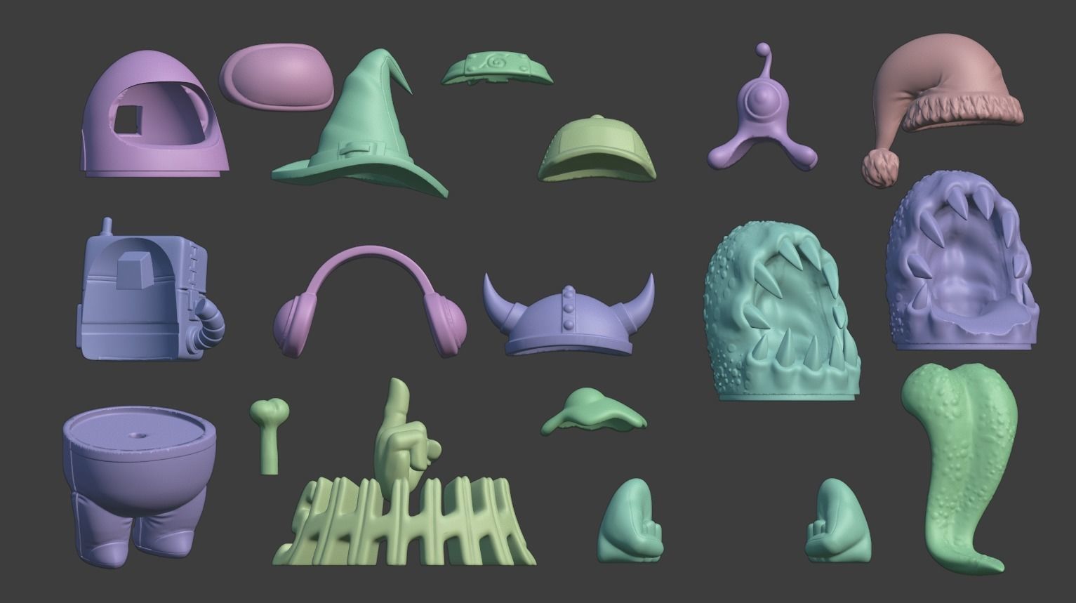 AMOUNG US - MODULAR SKIN PACK - 01 3D print model_3