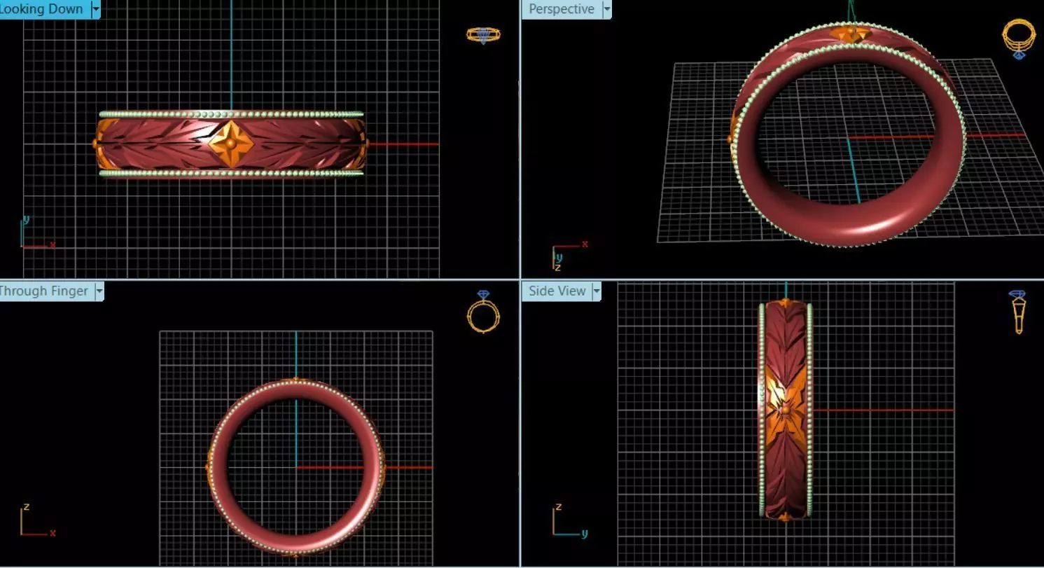 Diamond Ring 3d model  3D model_0