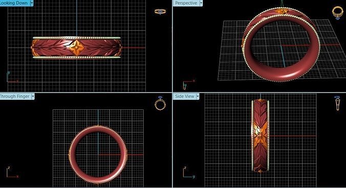Diamond Ring 3d model  3D model