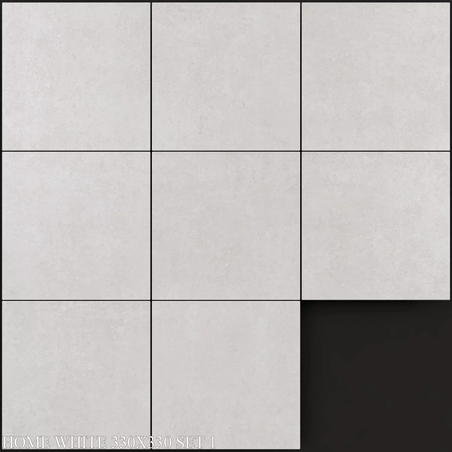 Yurtbay Seramik Home White 330x330 Set 1 3D model_0