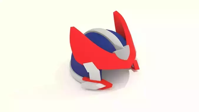 Cartoon Robot Helmet Model CRH6