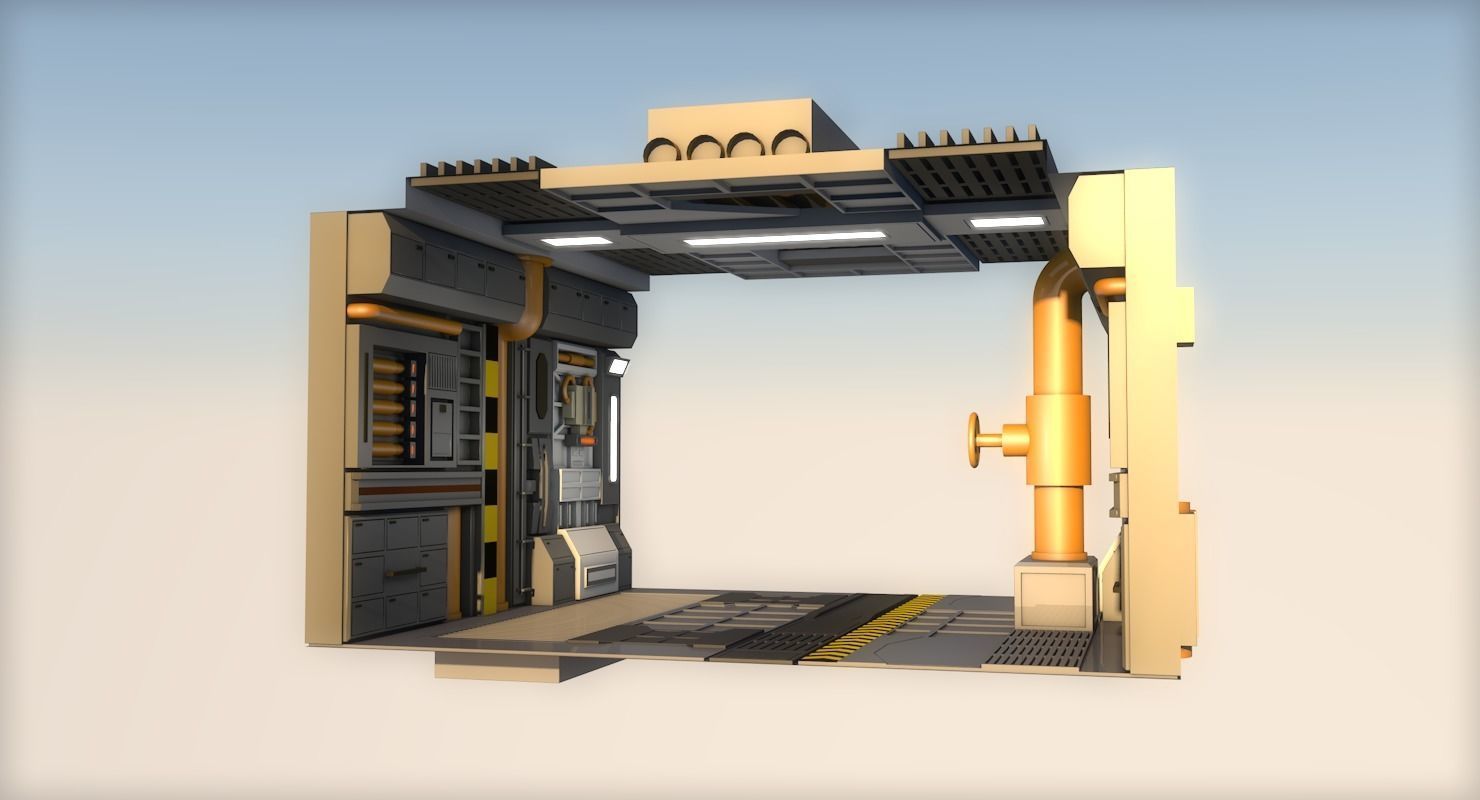 Sci Fi Interior 3D model_6