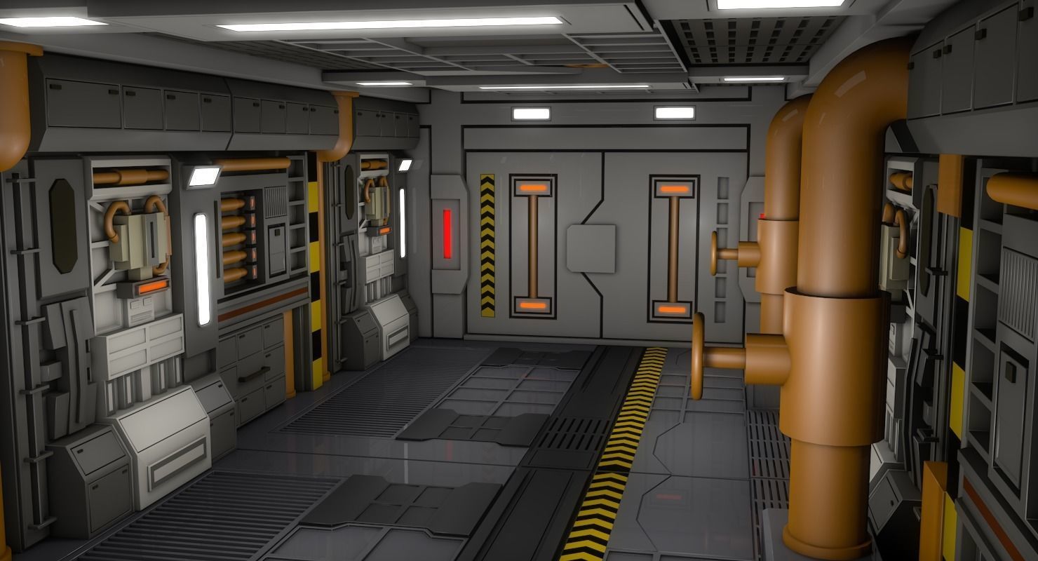 Sci Fi Interior 3D model_3