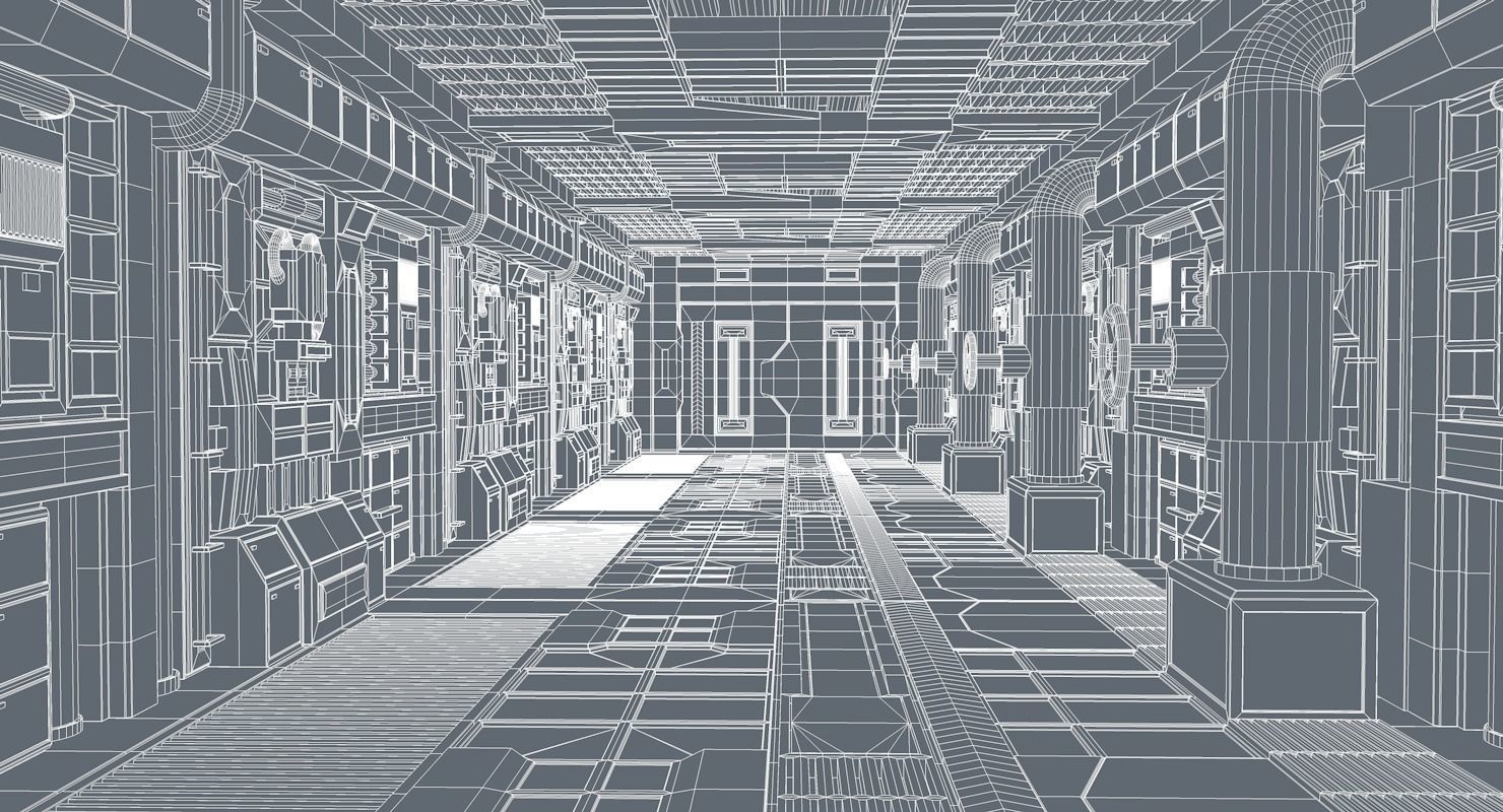 Sci Fi Interior 3D model_9