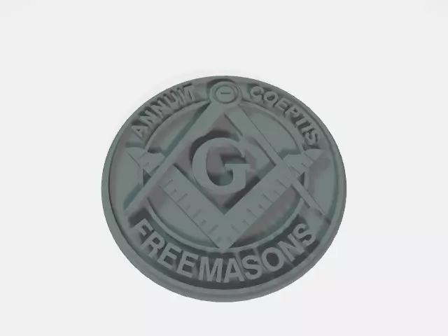 FREEMASON OVAL 3D model_0