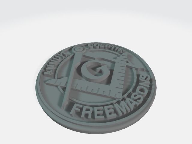FREEMASON OVAL 3D model_1