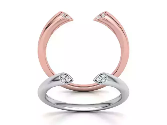 SOPHIA STACKABLE DIAMOND BAND RING  3dmodel  3D print model