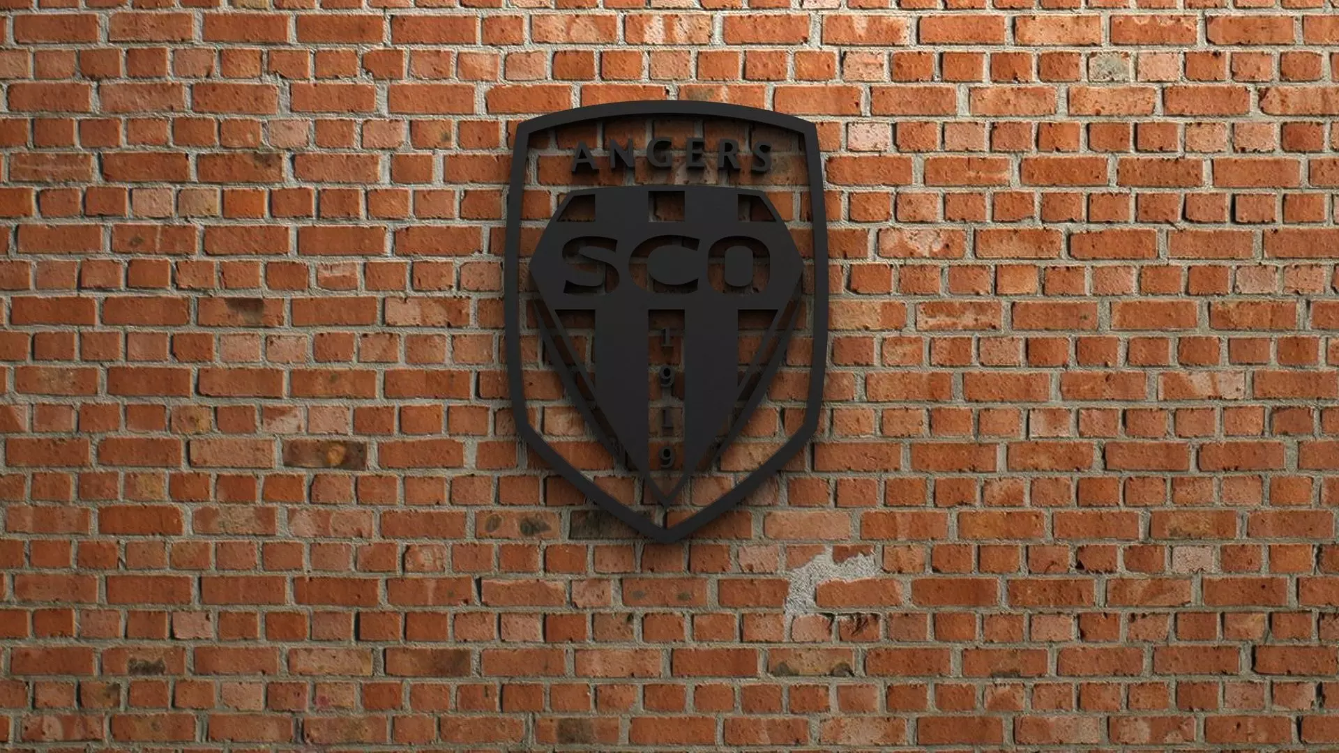 Angers SCO Logo 3D model