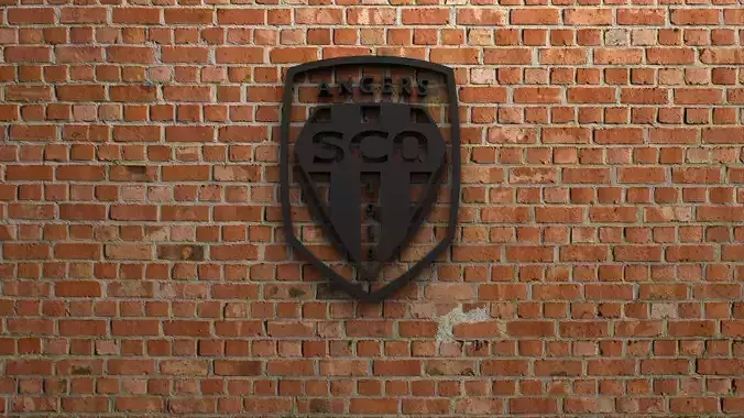 Angers SCO Logo 3D model