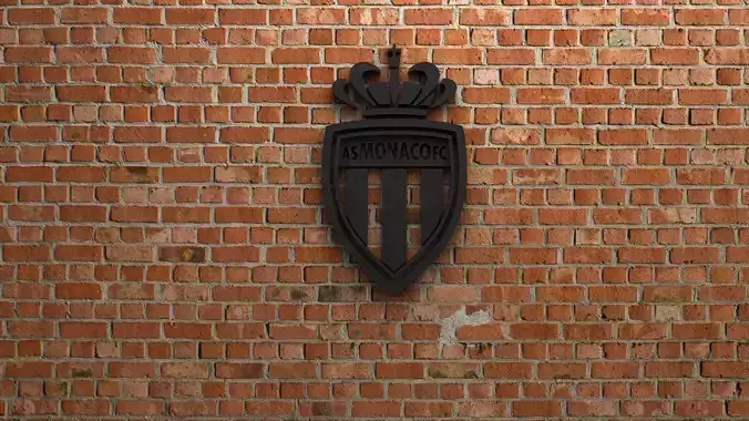 AS Monaco FC Logo 3D model