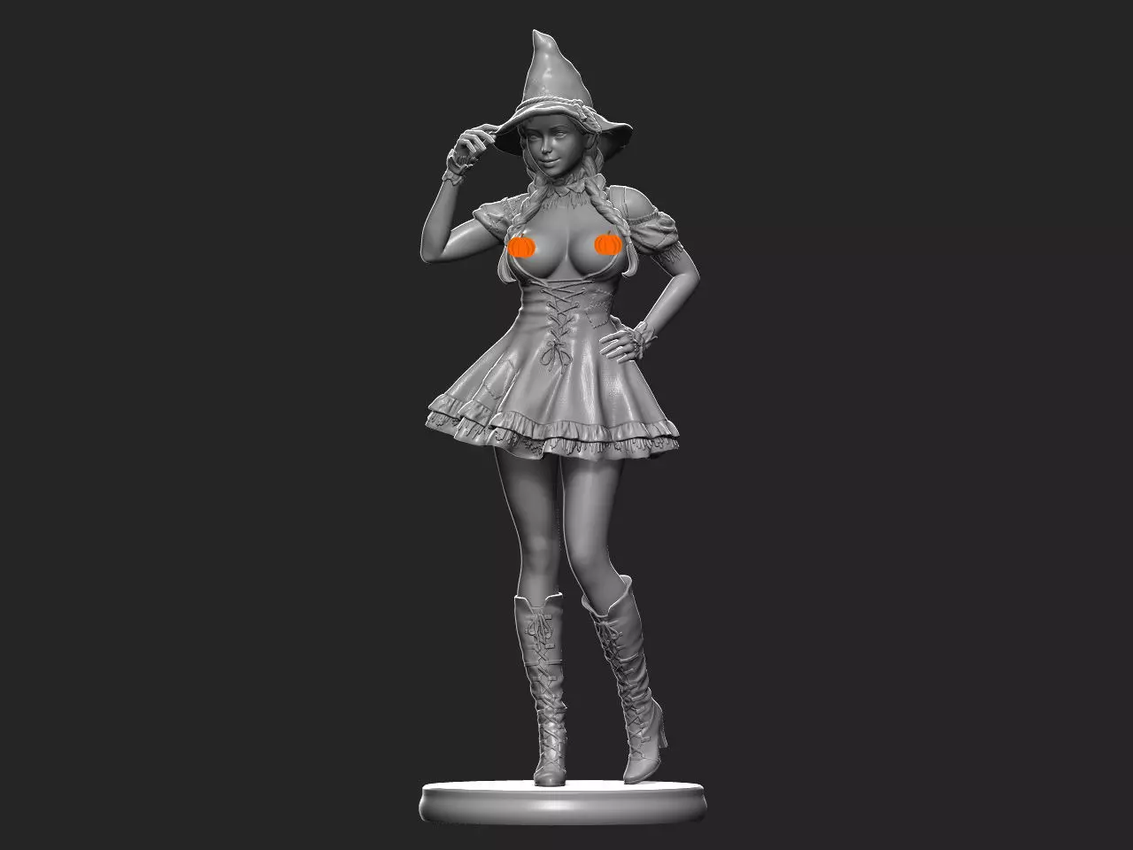 Halloween Girl nsfw 3D print model