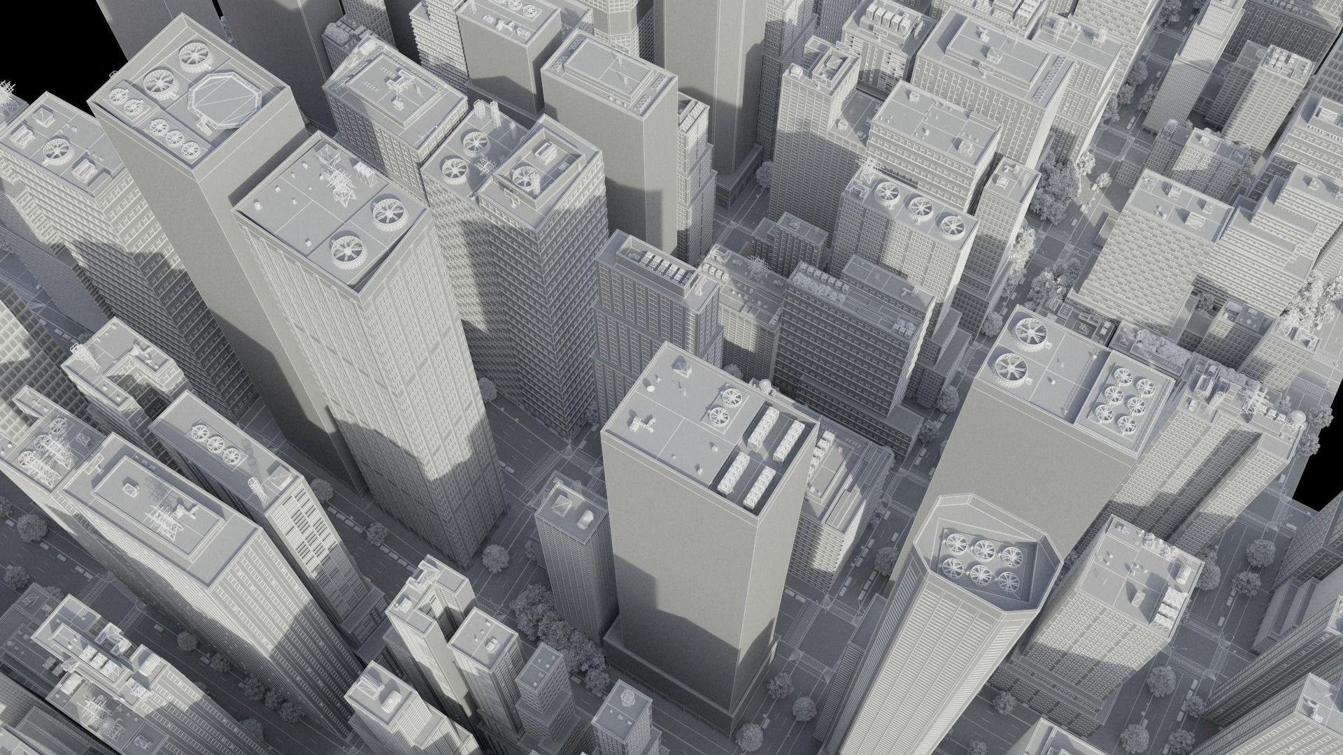 Realistic City C1 MAYA Low-poly 3D model_45