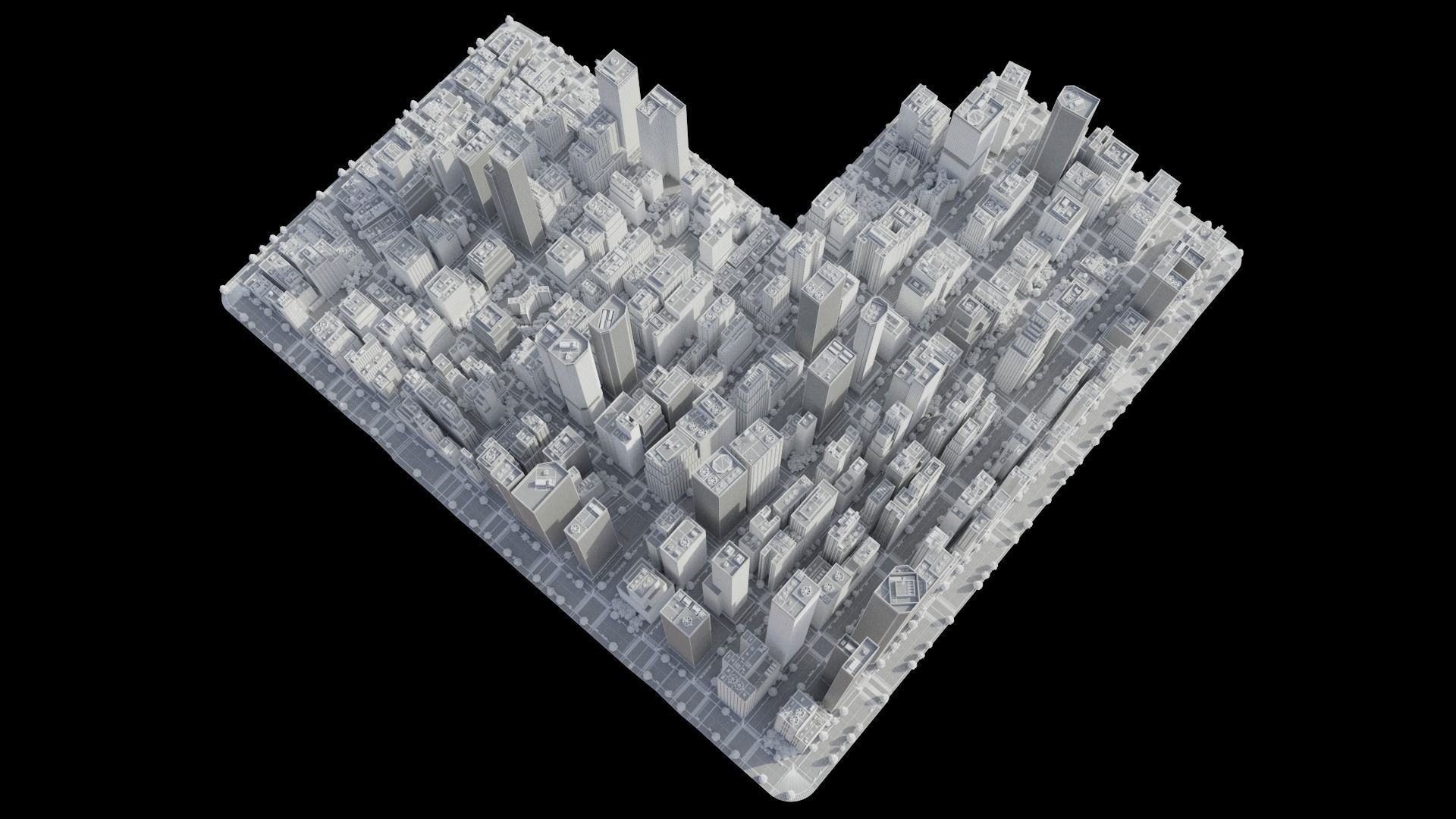 Realistic City C1 MAYA Low-poly 3D model_32