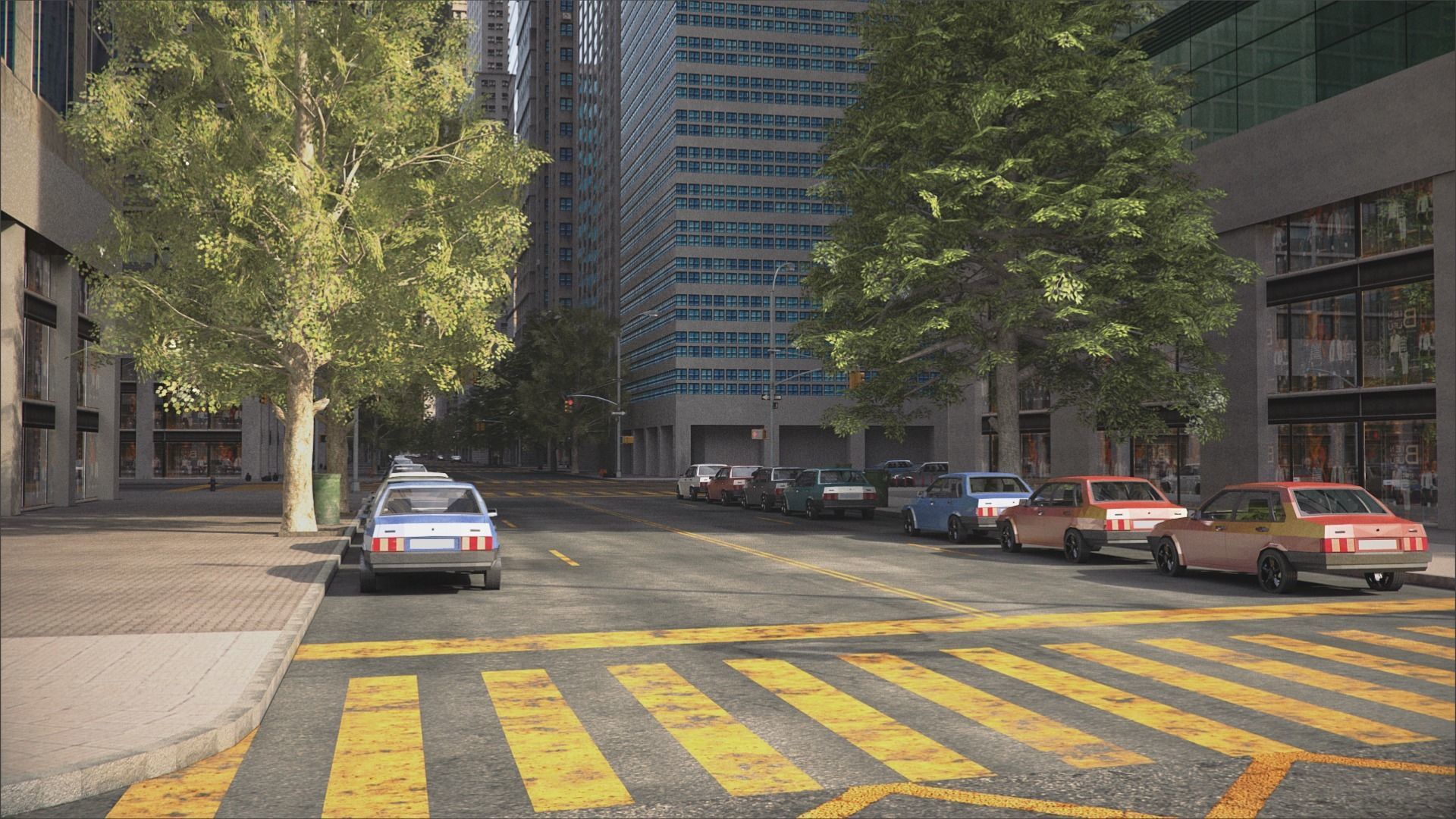 Realistic City C1 MAYA Low-poly 3D model_27