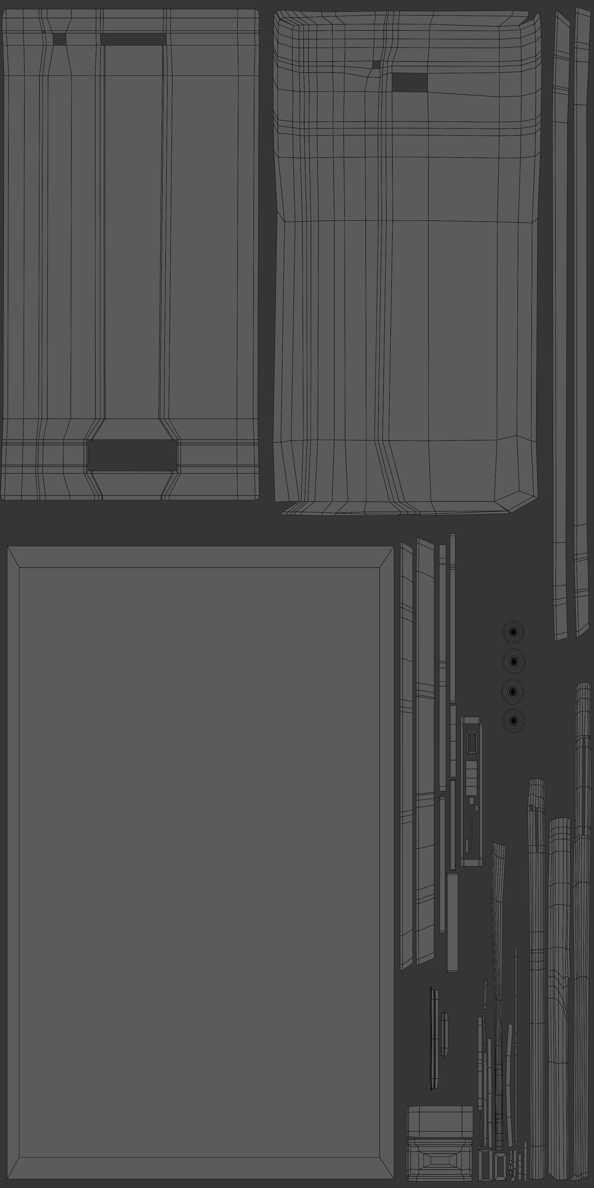 Gold Cover Cellphone 3D model_18