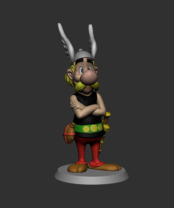 Asterix character 3D print model_1