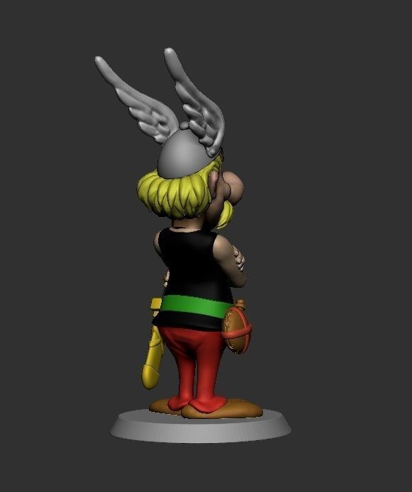 Asterix character 3D print model_2