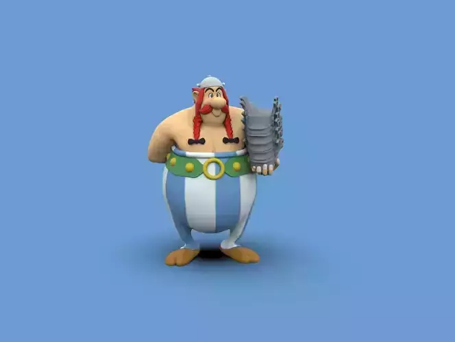 Obelix character 3D print model