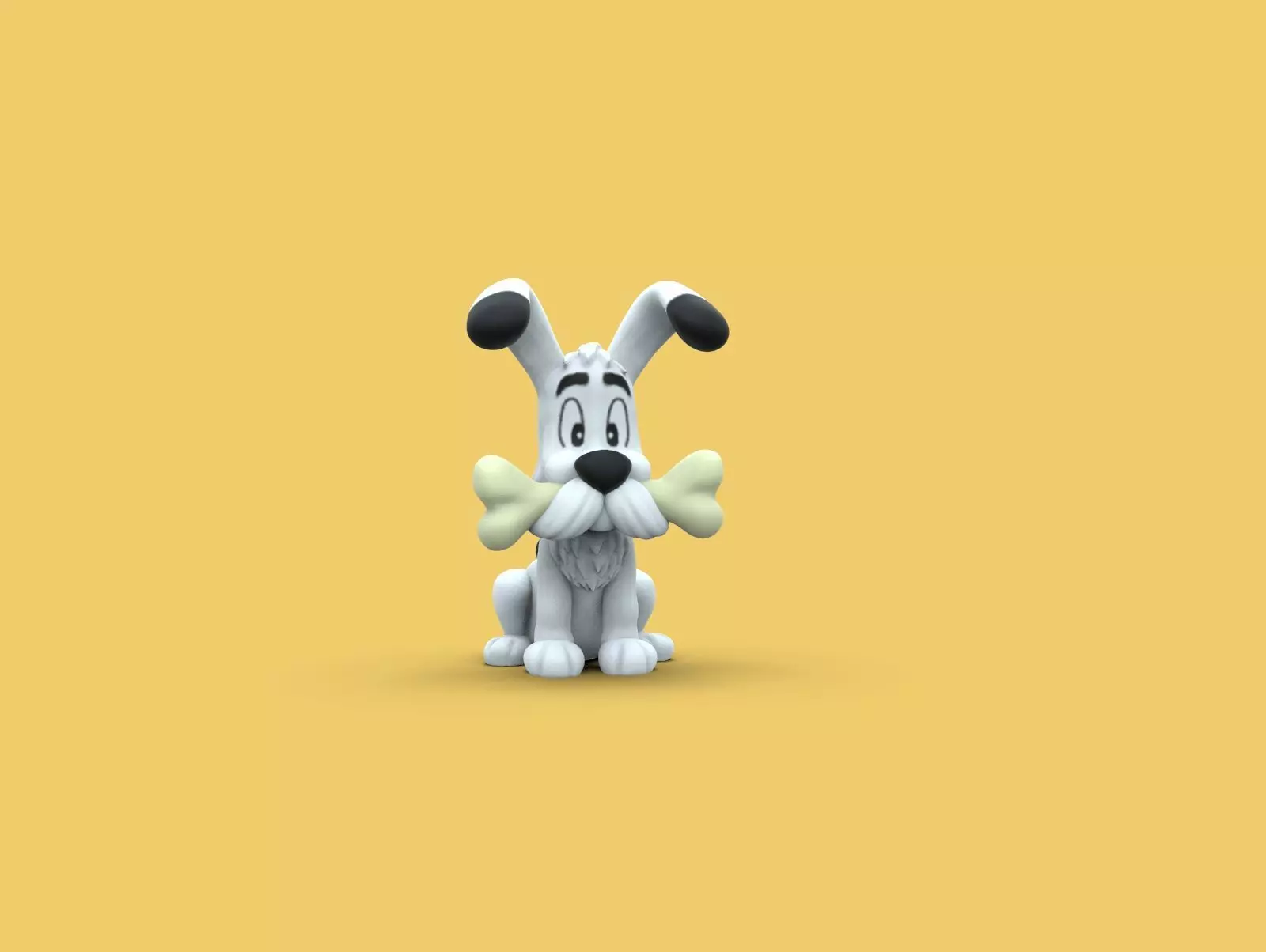 Idefix cartoon dog Free 3D print model