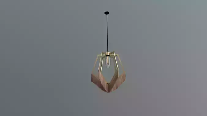 lamp  gold with tassels lighing