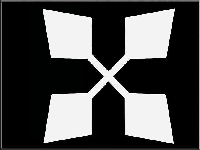 A DOUBLE SHARP SIGN 02 Low-poly 3D model
