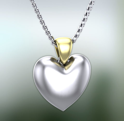 Heart pendant  3D print model